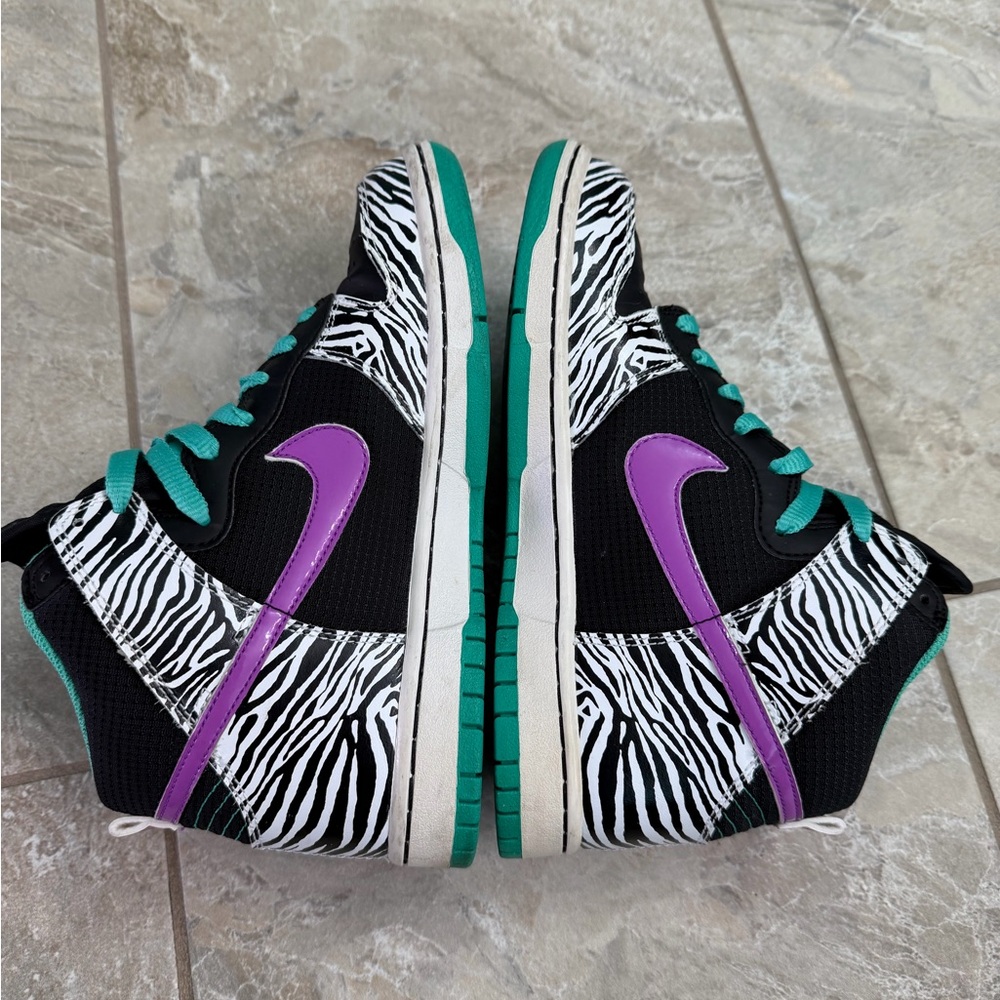 Nike Dunk 6.0 Premium High Liquid City Liberty Zebra Sky Rare - Picture 8 of 11